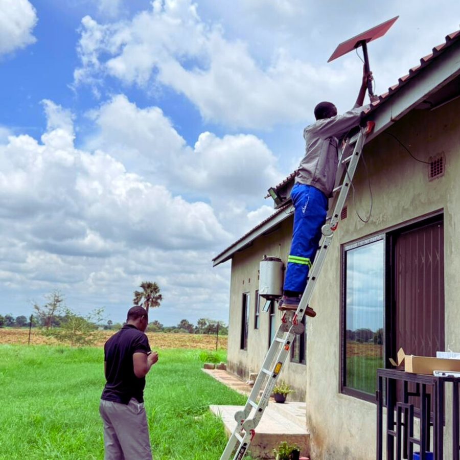 Starlink roof installation